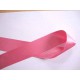 Roze satijnlint dubbelzijdig van 40 mm. breed.