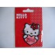 Een Hello Kitty opstrijkbare applicatie. 6x5 cm 