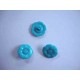Bloemknoop met hart Aqua 20mm. bh20aqua