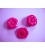 Bloemknoop met hart Fuchsia 25mm. bh25