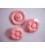 Bloemknoop met hart Roze 35mm. bh35roze