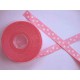 Ribsband met stip Roze 16mm. 1270-16