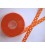 Ribsband met stip Oranje 16mm. 1139-16