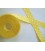 Ripsband met stip Geel 25mm. 1026-25