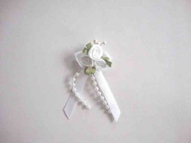 Applicatie roosstrikje Wit