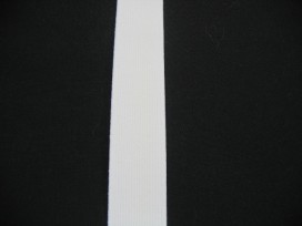 Stevig elastiek 20 mm. wit