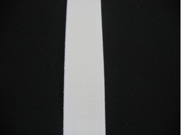 Stevig elastiek 25 mm. wit