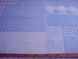 Boerenbont Patchwork Lichtblauw 5634-2N