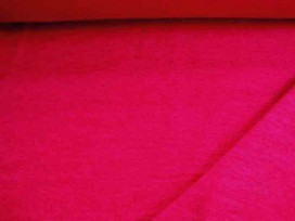 Een zeer zachte en soepele, iets gemeleerde mooie rode tricot. Iets groffer geweven.  