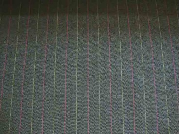 Katoen Fishbone streep Bruin 2440-91BK