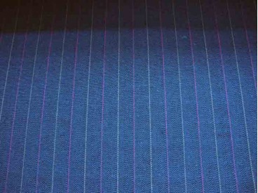 Katoen Fishbone streep Petrol 2440-85BK