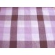 Boerenbont stof 2 kleurig Donkerbruin/lila 30x30mm