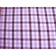 Boerenbont stof 2 kleurig Donkerbruin/lila 10x10mm