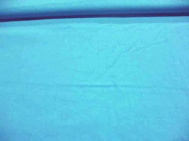 Boerenbont stof 2 kleurig Effen aqua