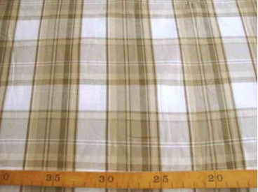 Katoen Ruit Zand/bruin 1122-27N