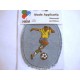 Applicatie Jeans ovaal met voetballer