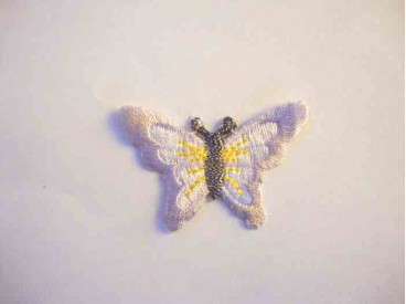 Applicatie vlinder Lichtlila met geel 1149-7kl