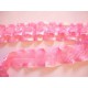 Satijnband  Roze met ruches  45 mm