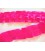 Satijnband  Pink met ruches  45 mm