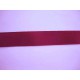 Sierband effen Donkerrood 25mm
