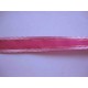 Sierband Pink met schuine streep en gouddraad 25mm