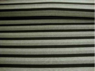 Tricot streep Zwart/grijs/lichtgrijs Breed 1648-69N