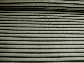Tricot streep Zwart/grijs/lichtgrijs 1647-69N