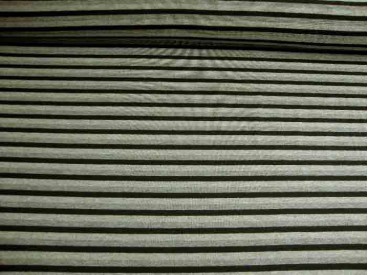 Tricot streep Zwart/grijs/lichtgrijs 1647-69N