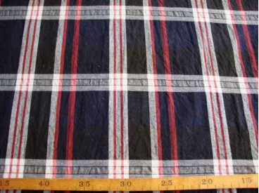 Ruit Katoen Marine/wit/rood 1150-8N