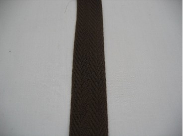 Keperband 2cm Donker Bruin