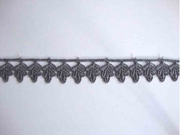 Etskant Blad Donkergrijs