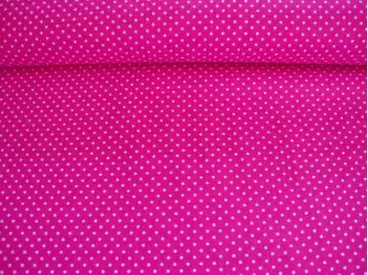 Mini stip katoen Pink/wit 5575-17N