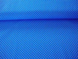 Mini stip katoen Aqua/wit 5575-4N