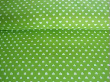 Mini hartje katoen Lime/wit 1264-24N