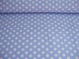 Middelstip katoen Lichtblauw/wit 5576-2N