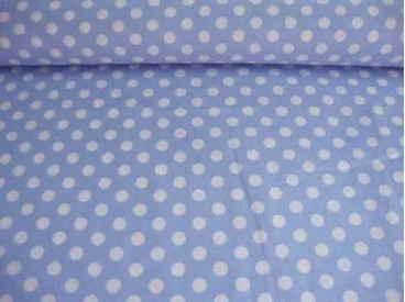 Middelstip katoen Lichtblauw/wit 5576-2N