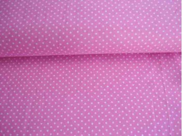 Mini stip katoen Roze/wit 5575-11N