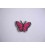 Vlinder applicatie Pink 3 cm.