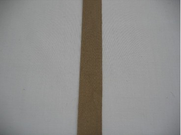 Keperband 15mm donker beige