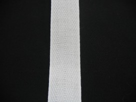 Keperband Wit  3cm breed