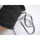 Zwart soutache elastiek van 3-3,5 mm. breed.