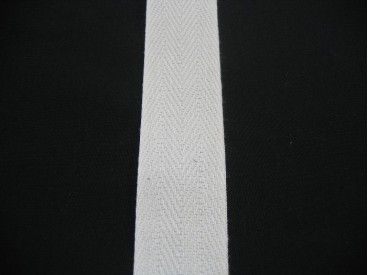 Keperband 3cm. Ecru Katoen