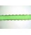 Sierband met stip en kantje Lime  25mm