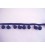 Bolletjesband pompom mini Donkerblauw