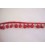 Bolletjesband pompom  mini Rood