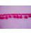 Bolletjesband pompom mini Fuchsia
