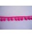 Bolletjesband pompom mini Pink