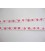 Ripsband Wit met rode lippen en hartjes 10mm. 052-66K