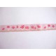 Sierband Fruit Roze met paddestoel 15mm