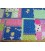 Dapper katoen Dansers Patchwork Blauw/lime